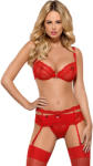 Obsessive Set Lenjerie Sexy Heartina Rosu S/M