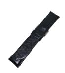  Curea de ceas din Piele Naturala - Culoare Neagra si Textura Lucioasa - 22mm - GR3873 (GR3873)