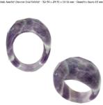  Inele Ametist Chevron Oval Fatetat - Diametru Gaura 63 mm - concepttropic - 79,00 RON