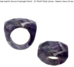 Inele Ametist Chevron Dreptunghi Fatetat - Diametru Gaura 63 mm