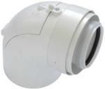  TRICOX PAEKÖ60C Koncentrikus PPs/alu ellenőrző könyök 80/125mm 90° (TRI_PAEKO60C)