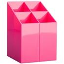 ICO Írószertartó ICO műanyag 4 részes, rózsaszín