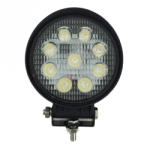 AVC LED Munkalámpa 12/24V kerek 24W szúrófény (38766)