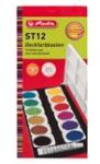 Herlitz Vízfesték készlet 12db-os HERLITZ cserélhető, magas minőségű festékkorongokkal + 1 fedőfehérrel