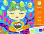 DJECO Atelier de pictura cu culori guase, India (DJ08964) Carte de colorat