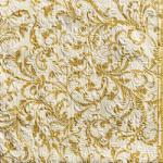 Ambiente Elegance Damask cream gold papírszalvéta 33x33cm, 15db-os