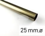  Óarany színű fém karnisrúd 25 mm átmérőjű - 120 cm