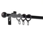  Veszprém fekete 1 rudas fém karnis szett