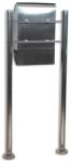 STILISTA Postaláda lábakkal rozsdamentes acél 126 cm (40100021)