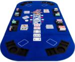 GamesPlanet® Kihajtható póker asztallap - kék