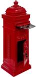 STILISTA Antik postaláda 102, 5 x 34 x 30 cm piros