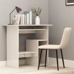 vidaXL Birou, alb extralucios, 80 x 45 x 74 cm, PAL (801370)