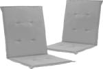 vidaXL Perne scaun de grădină, 2 buc. , gri, 100x50x3 cm (47550)