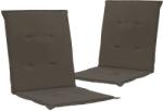 vidaXL Perne pentru scaun de grădină, 2 buc. , antracit, 100x50x3 cm (47548)