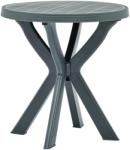 vidaXL Masă de bistro, verde, Ø70 cm, plastic (48797)