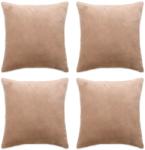 vidaXL Huse de perne decorative, 4 buc. , bej, 40x40 cm, textil (132945)