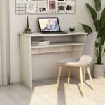 vidaXL Birou, alb extralucios, 90 x 50 x 74 cm, PAL (801176)