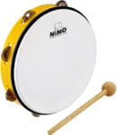 Nino Percussion NINO24Y abs tamburin ütővel, sárga