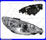 PEUGEOT 206 2003.06-2007.07 Fényszóró jobb "2005.11. -ig" (H7/H7) motor nélkül VALEO /RENDELÉSRE/ 087276