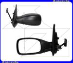 PEUGEOT 306 2 1999.06-2002.03 Visszapillantó tükör bal, elektromos, fűthető-aszférikus tükörlappal, fekete borítással 6125280