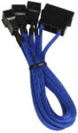 BitFenix Cablu adaptor BitFenix Alchemy 4-pini Molex la 3x 3-pini 7V, 20cm, blue/black, BFA-MSC-M33F7VBK-RP