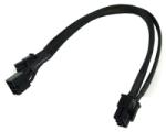 Phobya Cablu adaptor Phobya de la 6-pini la 8-pini (6+2-pini) PCI-E, 30cm, Black, 82036