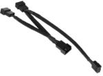 Phobya Cablu splitter Phobya 4-pini PWM la 3x 4-pini PWM 40cm Black, 81123