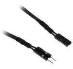 BitFenix Cablu prelungitor BitFenix Alchemy 2-pini I/O-Panel, 30cm, black/black, BFA-MSC-2IO30KK-RP