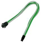 Nanoxia Cablu prelungitor Nanoxia 4-pini ATX12V, 30cm, Green/White, 900900319