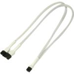 Nanoxia Cablu adaptor Y Nanoxia 3-pini Molex, 30cm, white/black, 900400002