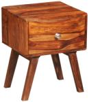 vidaXL Noptieră cu 1 sertar, 55 cm, lemn masiv de sheesham (242461)