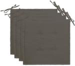 vidaXL Perne scaun de grădină, 4 buc. , antracit, 40x40x3 cm (47588)