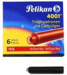 PELIKAN Patroane cerneala mici, 4001, 6 buc/set Pelikan rosu 301192 (301192)