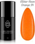 Naní Oja semipermanenta NANI Amazing Line 5 ml - Glitter Neon Orange