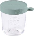 Beaba Recipient pentru mâncare Eucalyptus Beaba 250 ml din sticlă de calitate, verde, de la 4 luni (BE912799)
