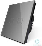 Smarthugo 2 Körös Szürke Érintő Villanykapcsoló (sh200104)