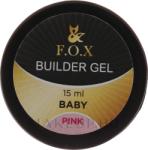 F. O. X Modellező gél - F. O. X Builder Gel Pink Baby 15 ml