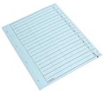 Dacris Separator A4 carton bleu 10 bucăți/set 24 x 30 cm 160 g/mp 4 găuri (DIB410SFB)