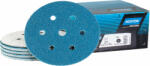 Norton Blue Fire H835 tépőzáras csiszolókorong Ø150 mm 6+1 lyukas P40, 1000 db/csomag (CT291250)