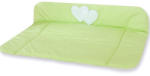 BabyLion Prémium Textil pelenkázó lap - Zöld - Szivecske - pindurka