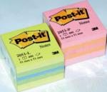 POST-IT Minicub notite autoadezive Post-it, 51 x 51 mm, 400 file, galben/verde - Pret/buc (3M110136)