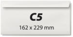  Generic Plic C5, 162 x 229 mm, alb, banda silicon, 80 g/mp, 25 bucati/set (KF30300)