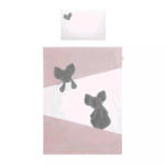 BELISIMA 5-részes ágyneműhuzat Belisima Mouse 100/135 rózsaszín - pindurka