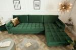  COZY VELVET design bársony kanapé - zöld (40274)