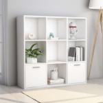 vidaXL Bibliotecă, alb, 98 x 30 x 98 cm, PAL (801116) Biblioteca