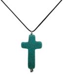  Pandantiv Cruce din Magnezit Colorat - 34x21x7 mm - 1 Buc