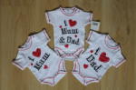 Nursery time Комплект 3 бодита I love. . . , 0м, 0/3м, 3/6м