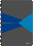Leitz Caiet de birou Leitz Office, carton, A4, cu spira, matematica, albastru (SL023303)