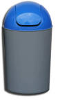  Generic Cos Flip-Flap colectare selectiva, 12 litri, capac albastru (PR000100) Cos de gunoi