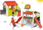Smoby Set căsuţă Pretty Nature Smoby cu bucătărie de vară şi cu geam, centru de joacă Fun Center de la 24 luni (SM810713-23) Casuta pentru copii